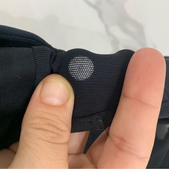 LULULEMON Speed Up Bra size 8 Black High Support Mesh Molded C/D Cup Racer back - Picture 6 of 7